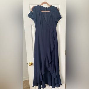 Navy blue maxi dress